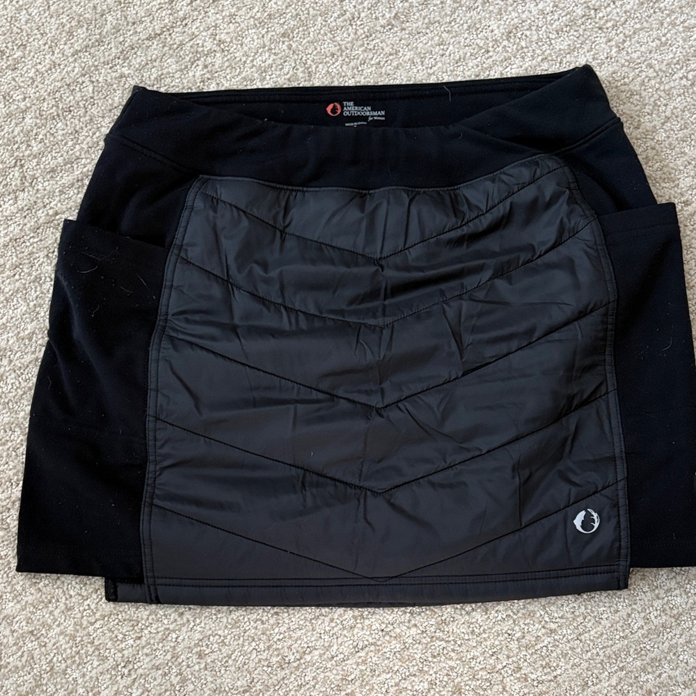 Black Quilted Women's Skirt